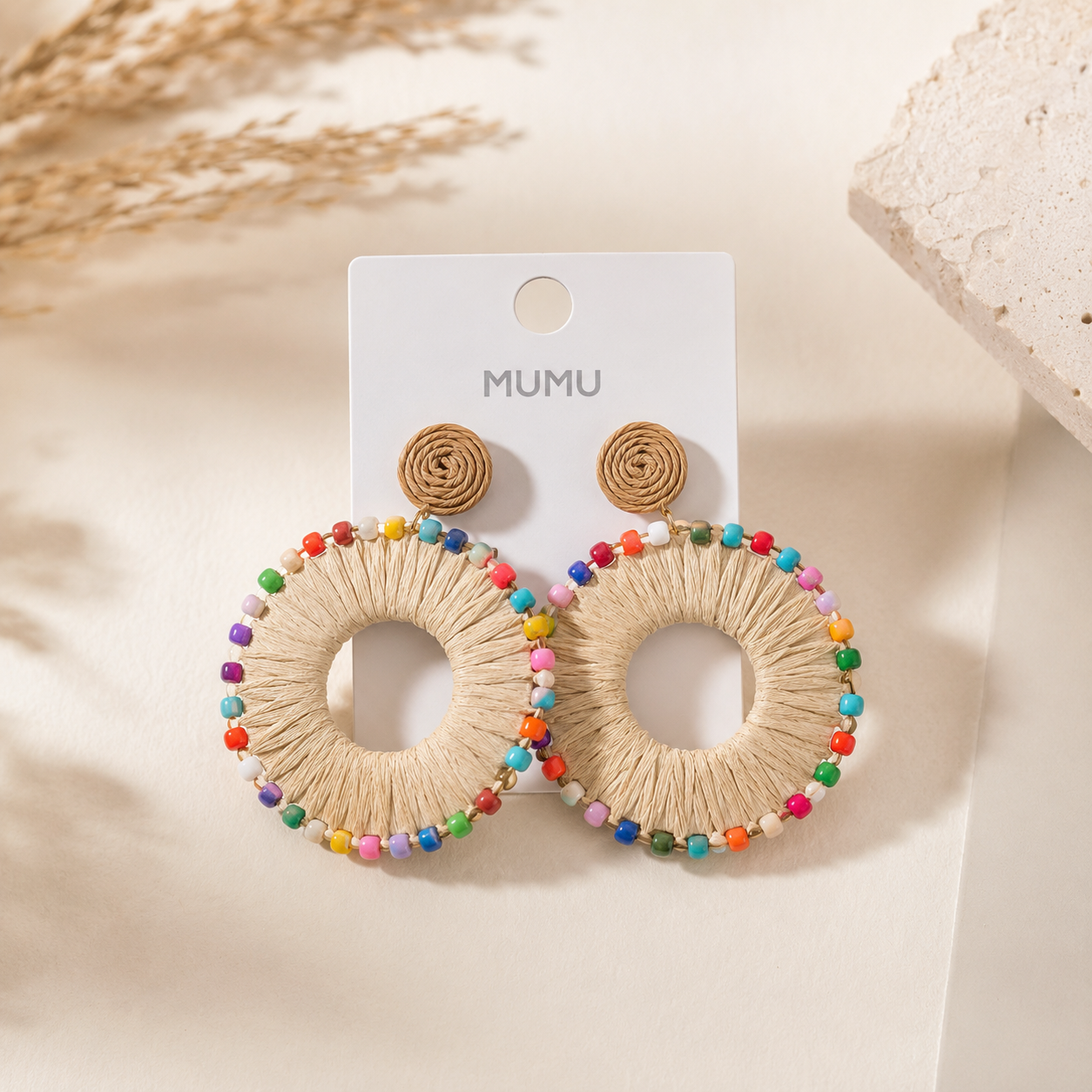 Boho Rainbow Hoops
