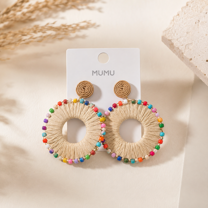 Boho Rainbow Hoops