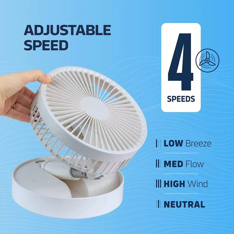 SmartFold™ Portable Rechargeable Fan