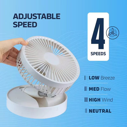 SmartFold™ Portable Rechargeable Fan